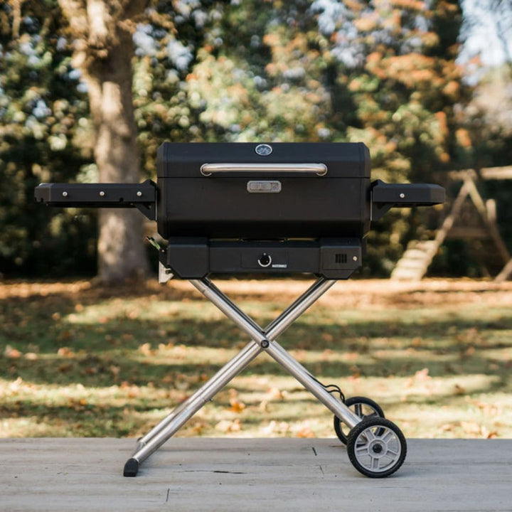 MasterBuilt Portable Charcoal Grill and Smoker with Cart