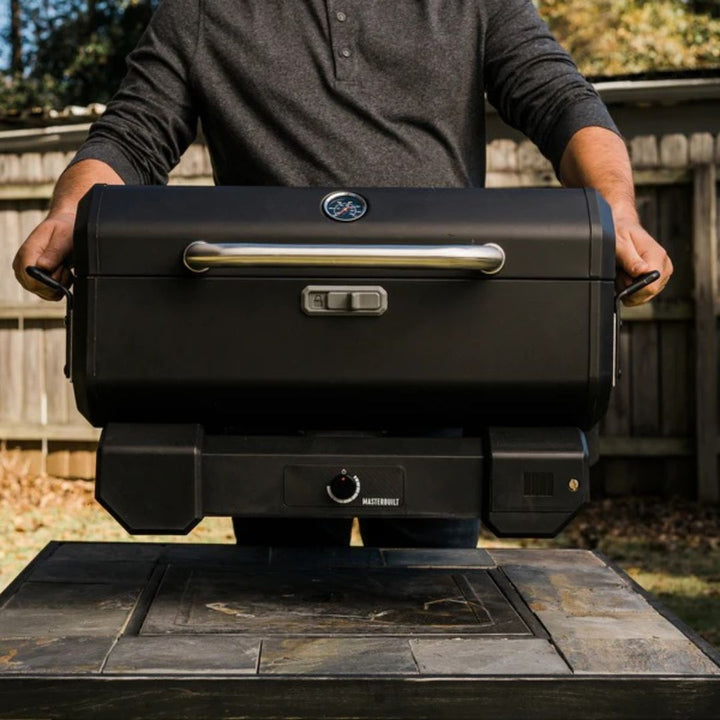 MasterBuilt Portable Charcoal Grill and Smoker with Cart