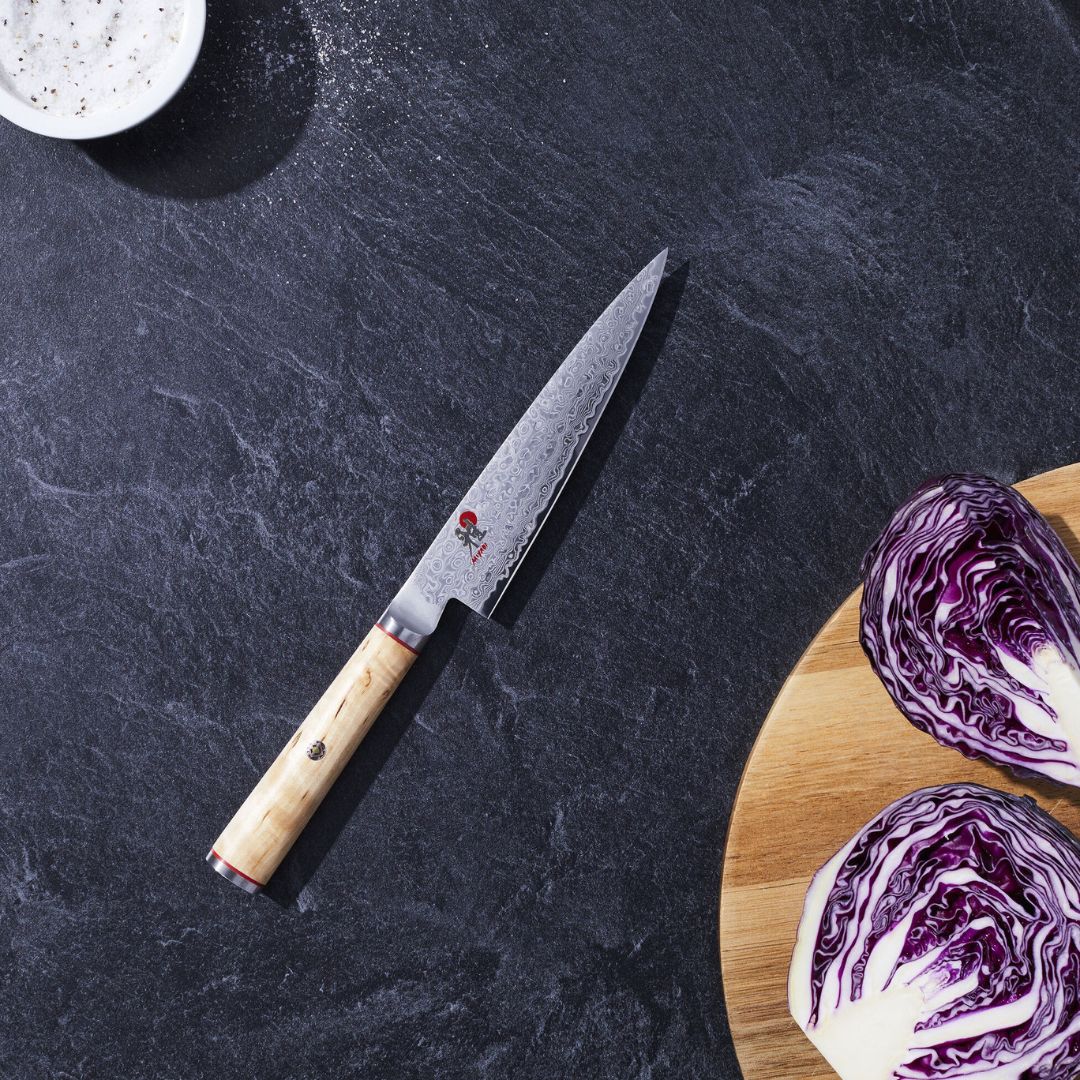 Miyabi 5000MCD-B Birchwood Damascus Shotoh Knife