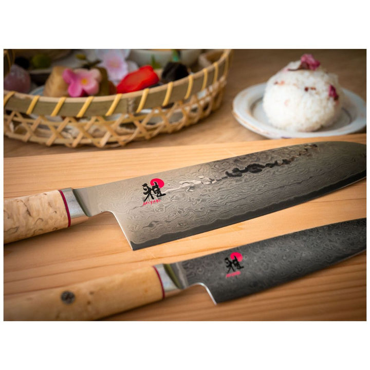 Miyabi 5000MCD-B 18cm Birchwood Damascus Santoku Knife