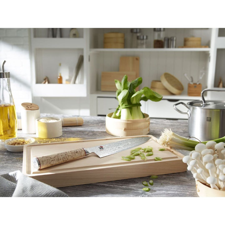 Miyabi 5000MCD-B 18cm Birchwood Damascus Santoku Knife