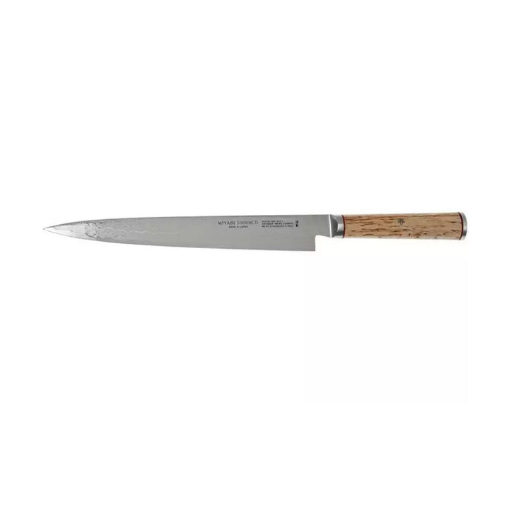Miyabi 5000MCD-B 24cm Birchwood Damascus Sujihiki Knife