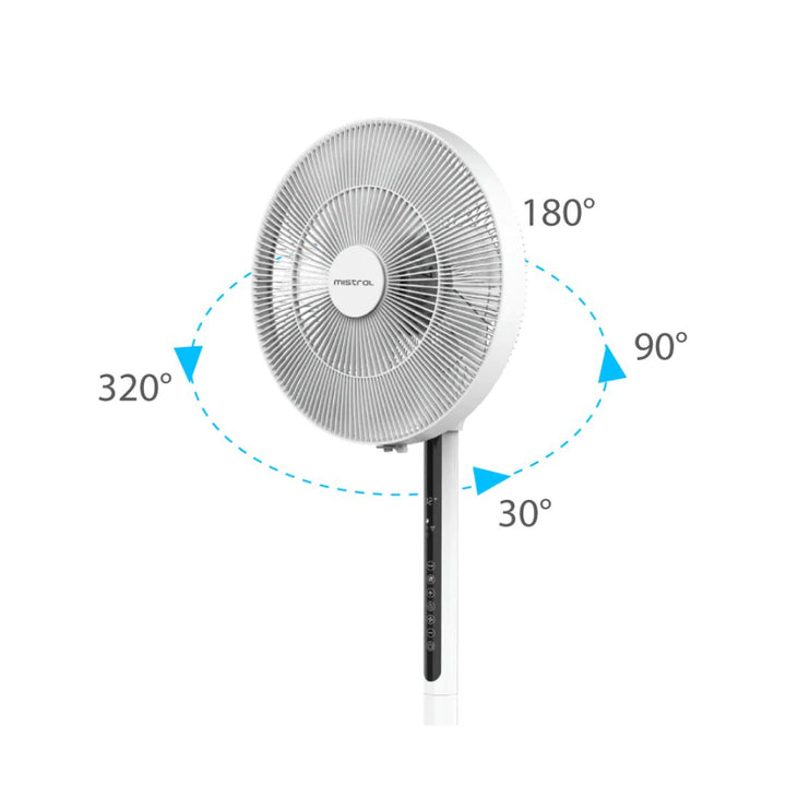 Mistral 14" DC Sliding Stand Fan With Remote Control