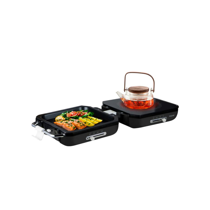 Mayer Foldable Multi-Functional Ceramic Cooker With Grill