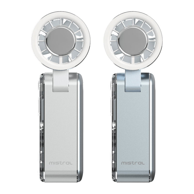 Mistral AirZee Max- High Speed Turbo Foldable USB Fan with Cooling Conductor MRF308 - Metallic Baby Blue - image 2