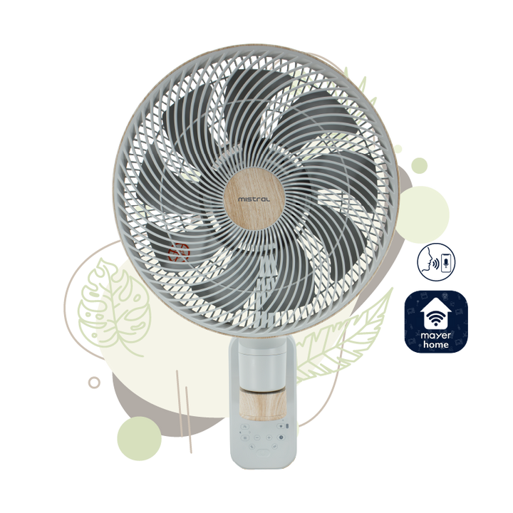 Greenleaf III - 12” DC High Velocity Wall Fan with WIFI & Remote MWF1212DRW-G