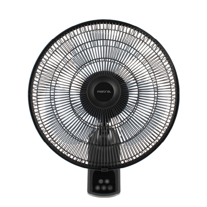 Mistral Matt Black Gen 1 - 16" DC Wall Fan with Remote MWF1697DR