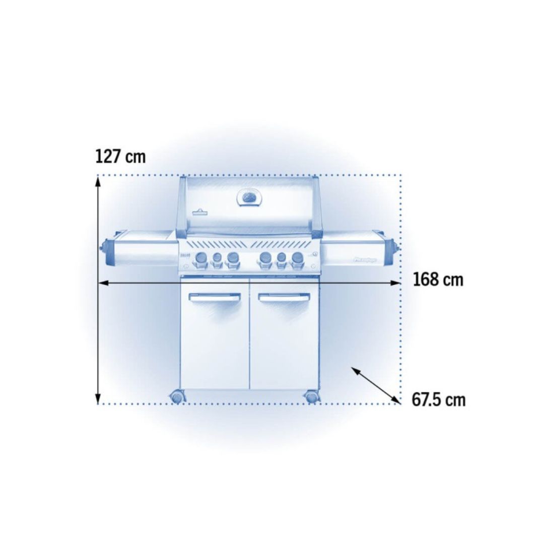 Napoleon Prestige 500 Gas Grill with Rear & Side Infrared Burner