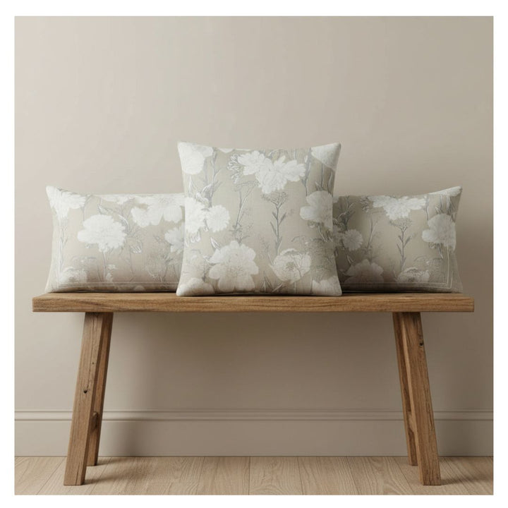 Rapee Parlour Damask Weave Cushion Cover Natural