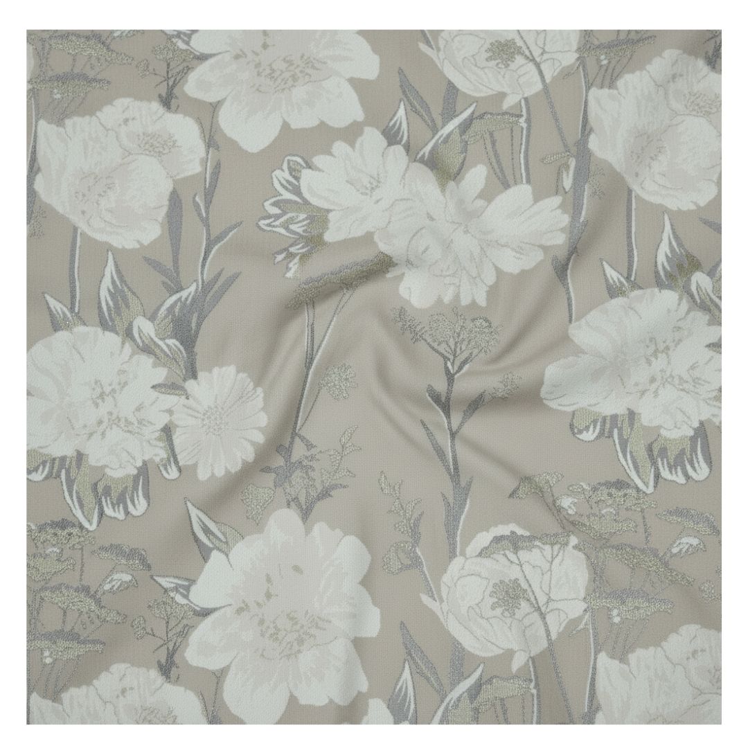 Rapee Parlour Damask Weave Oblong Cover Natural