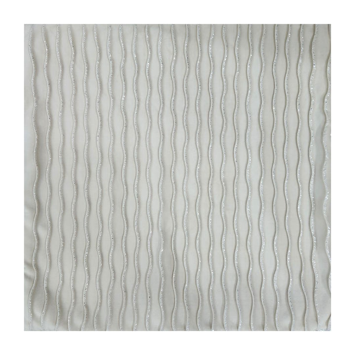 Rapee Pleats Velvet Foil Solid Cushion Cover