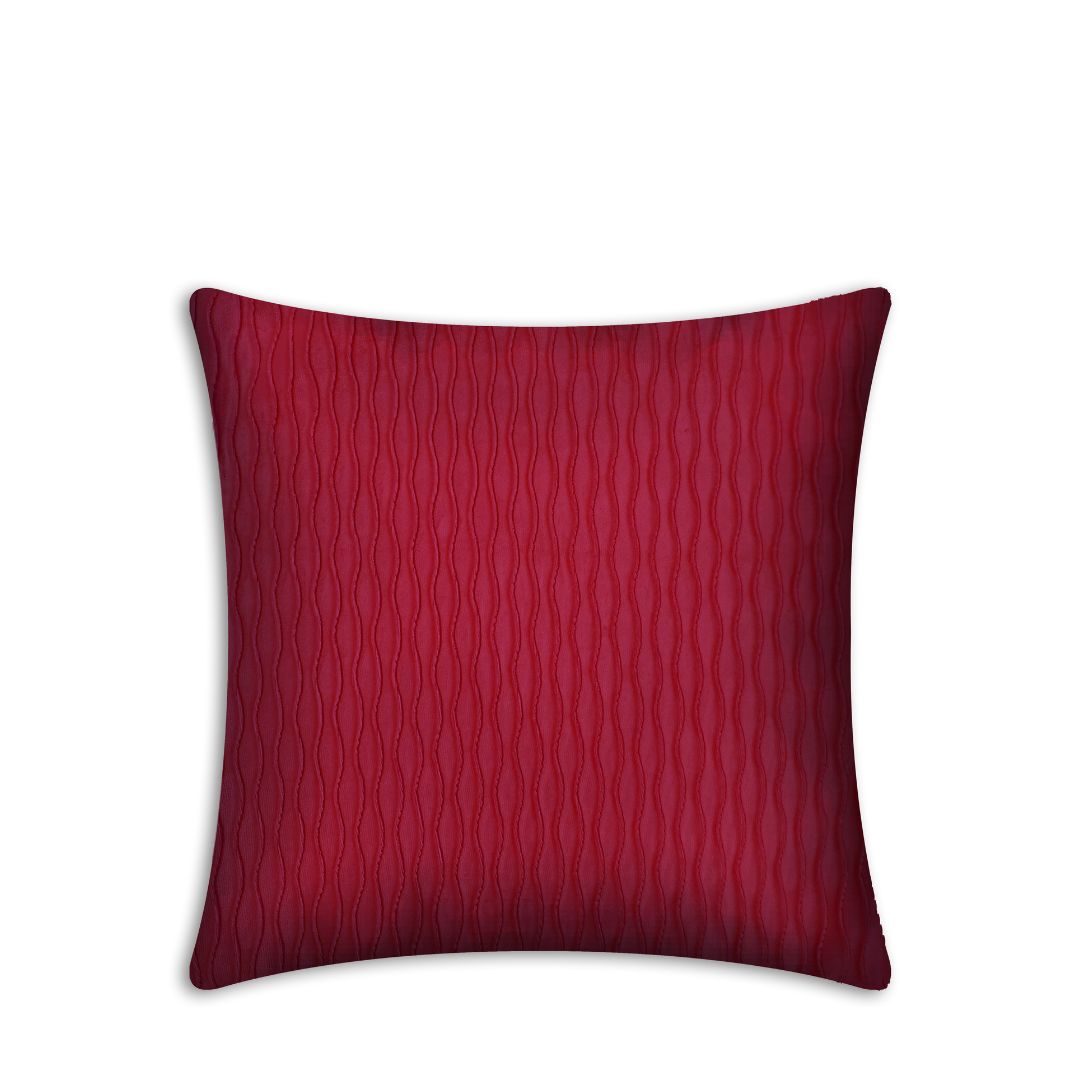 Rapee Pleats Velvet Foil Solid Cushion Cover