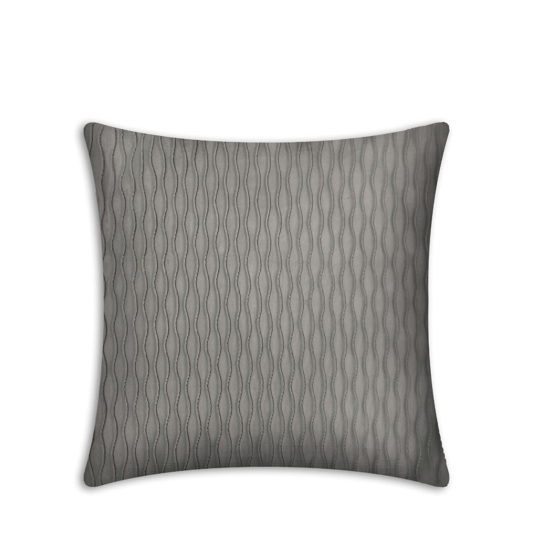 Rapee Pleats Velvet Foil Solid Cushion Cover