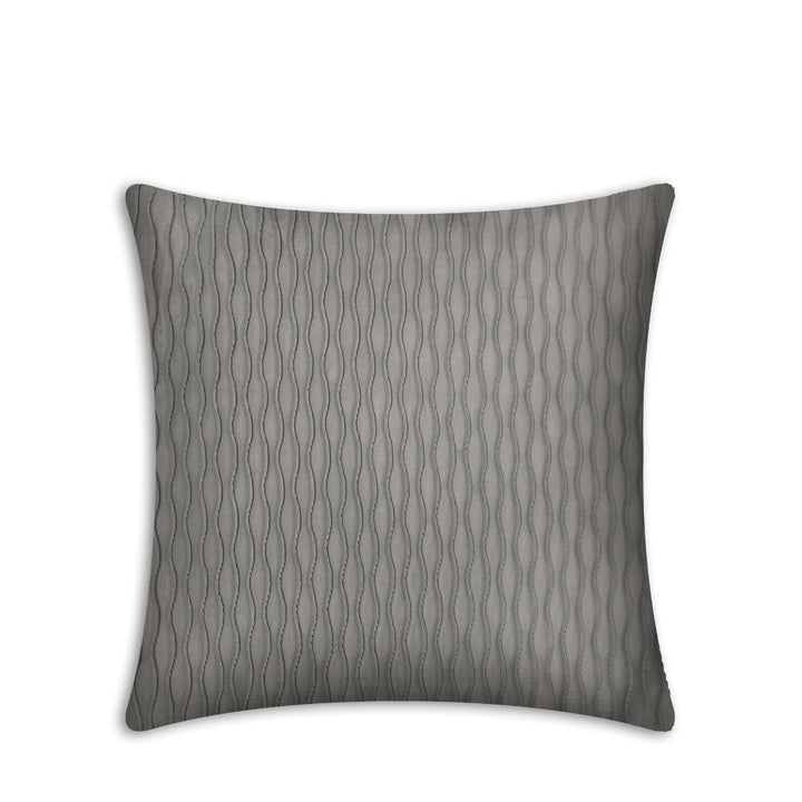 Rapee Pleats Velvet Foil Solid Cushion Cover