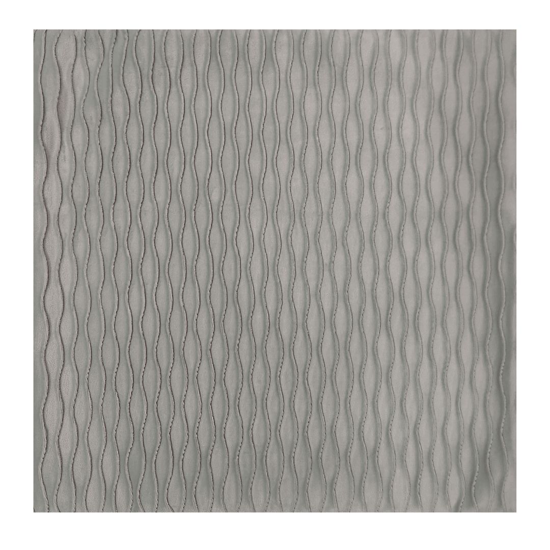 Rapee Pleats Velvet Foil Solid Cushion Cover