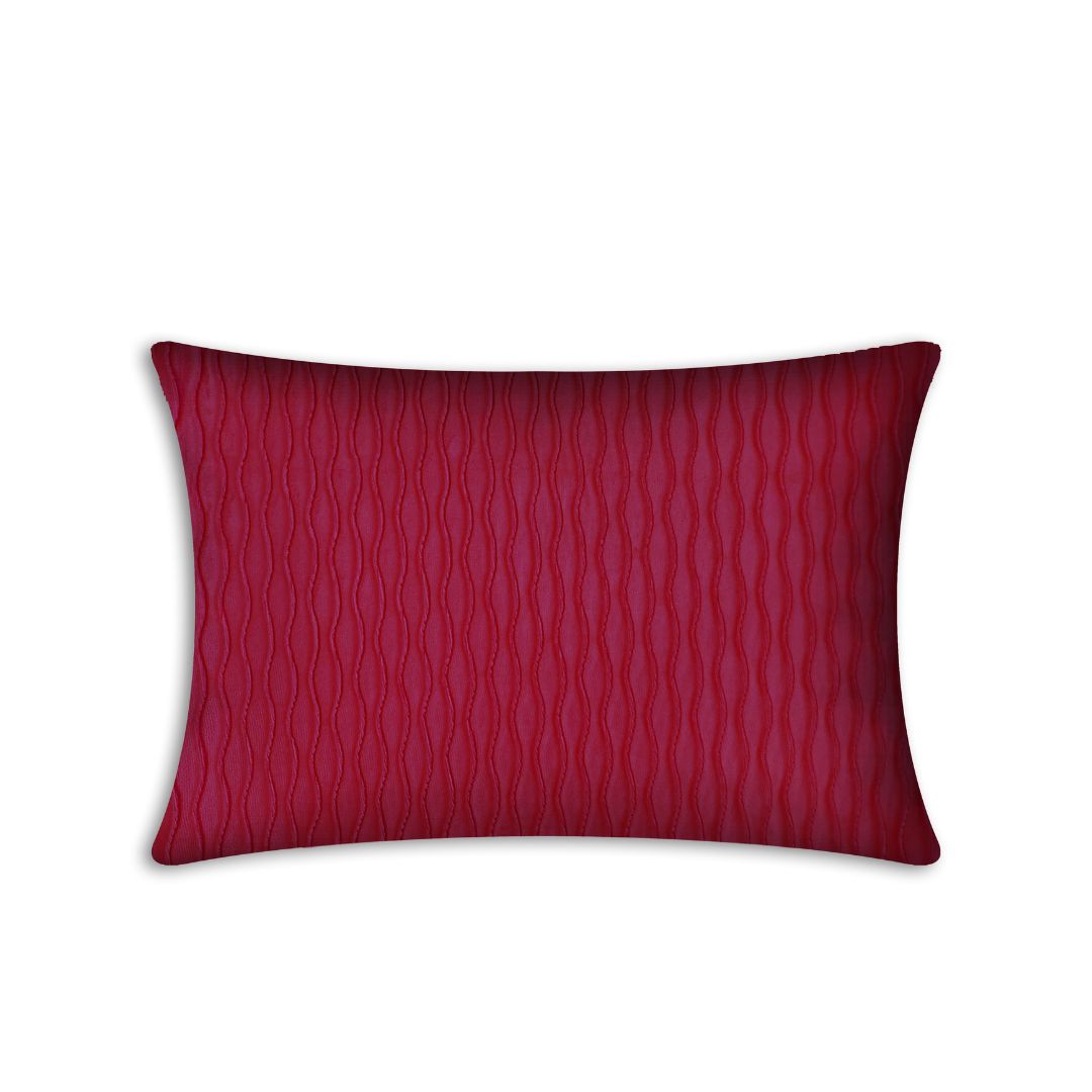 Rapee Pleats Velvet Foil Solid Oblong Cover