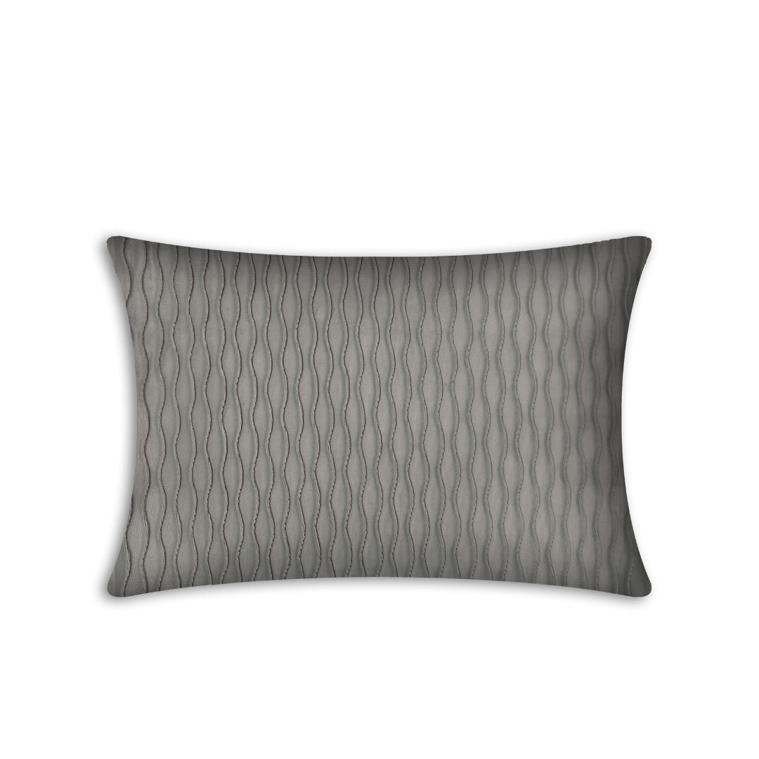 Rapee Pleats Velvet Foil Solid Oblong Cover