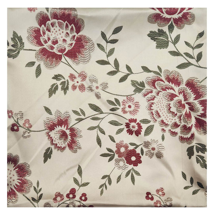 Rapee Poppy Damask Weave Cushion Cover Natural