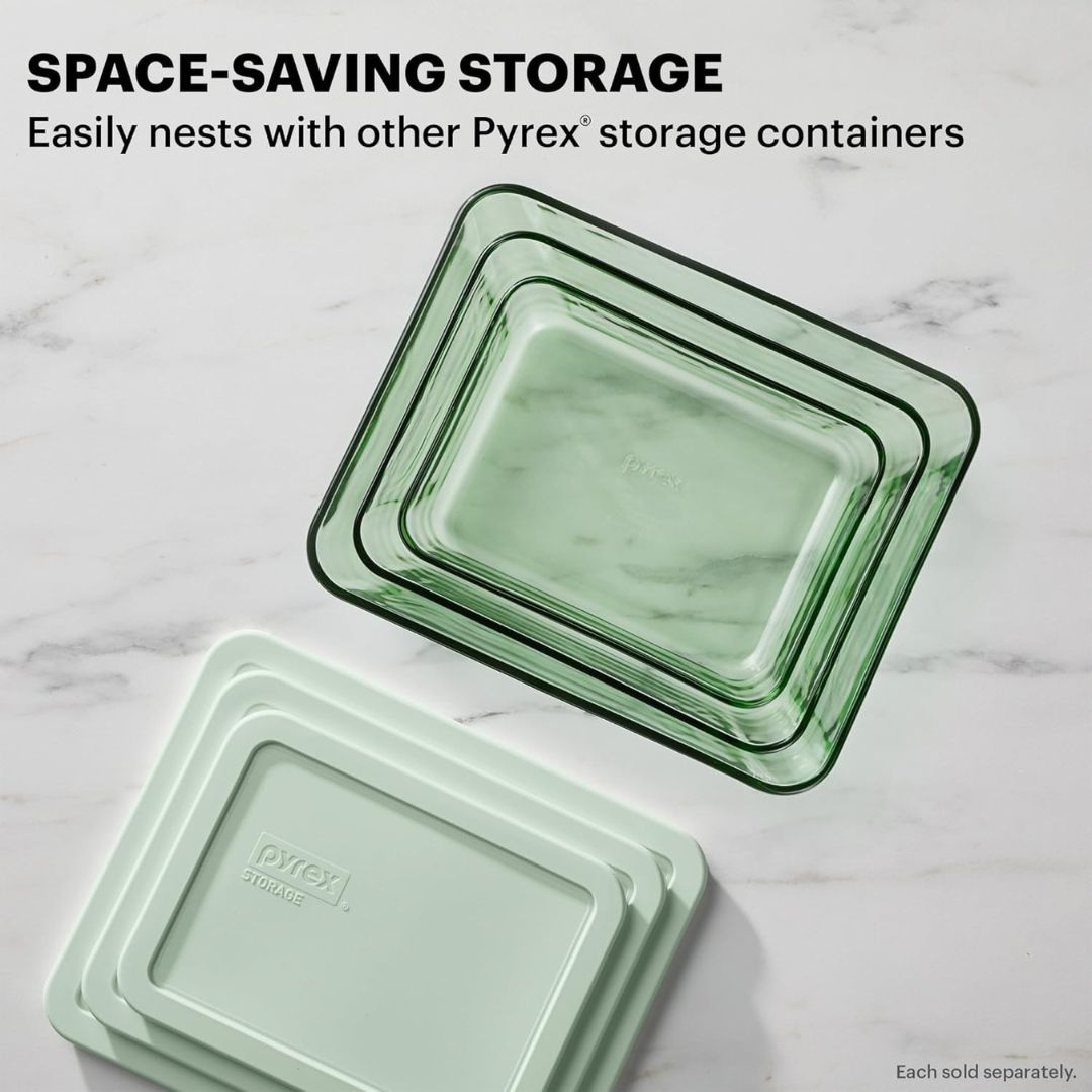 Pyrex Simply Store Tinted 6Pc Storage Set with Plastic Lids