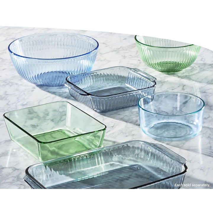 Pyrex Simply Store Tinted 6Pc Storage Set with Plastic Lids