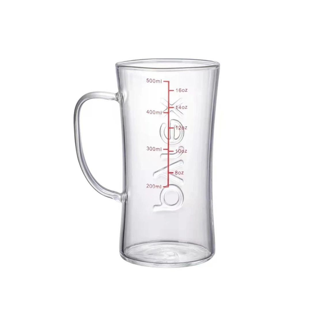 Pyrex 2pc Measuring Glass Mug with Handle Set