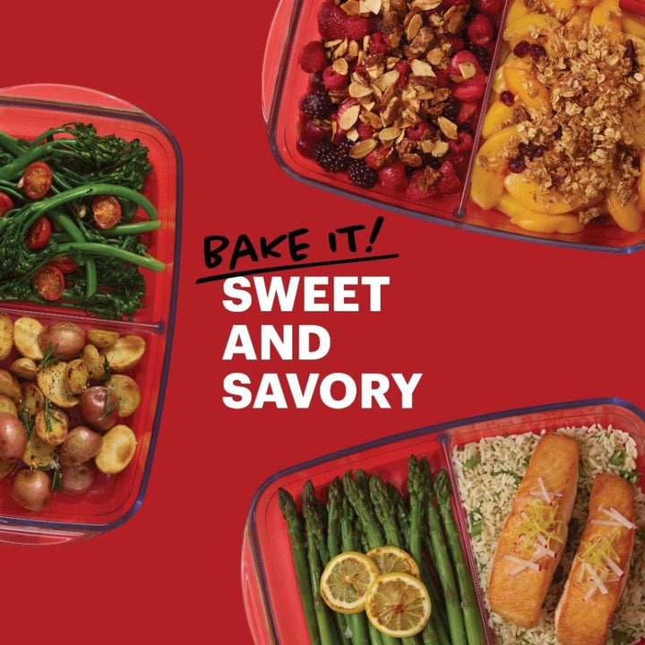 Pyrex Classic 2.6L Divided Glass Bakeware