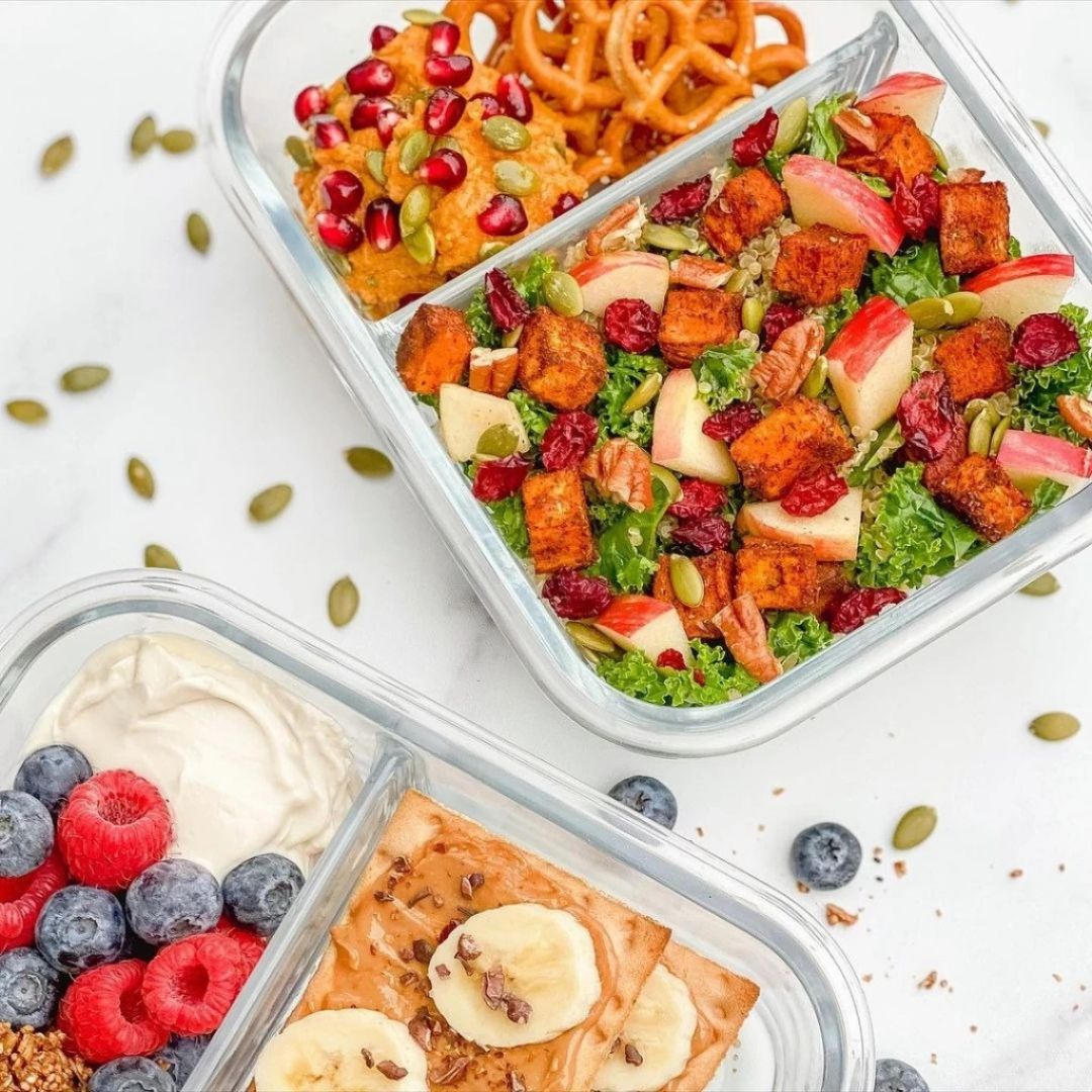 Pyrex x Tsum Tsum 2pc 620ml & 1050ml Divided Glass Storage Set