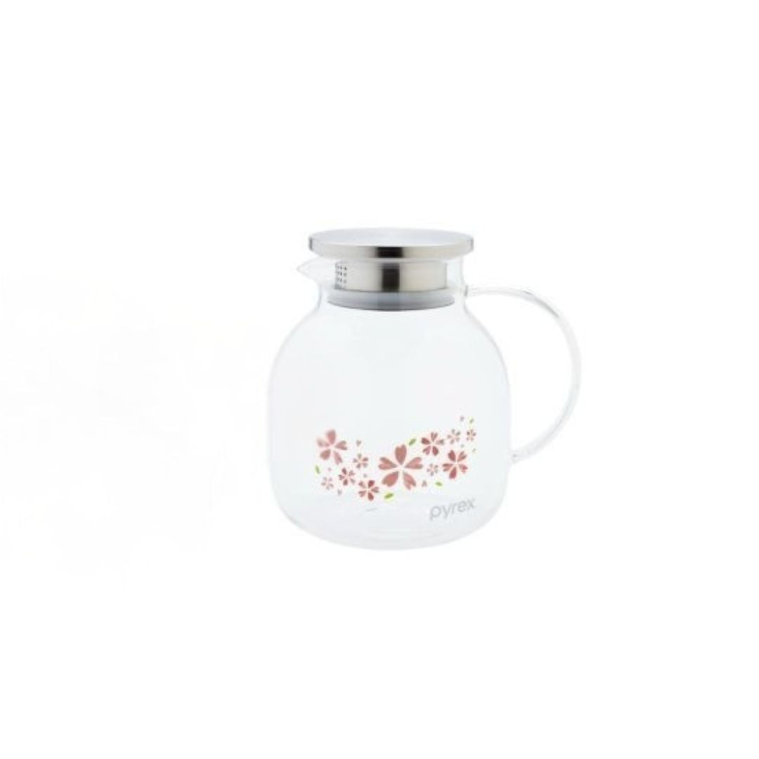 Pyrex 5pc Glass Teapot & Cups - Hanami Blossom