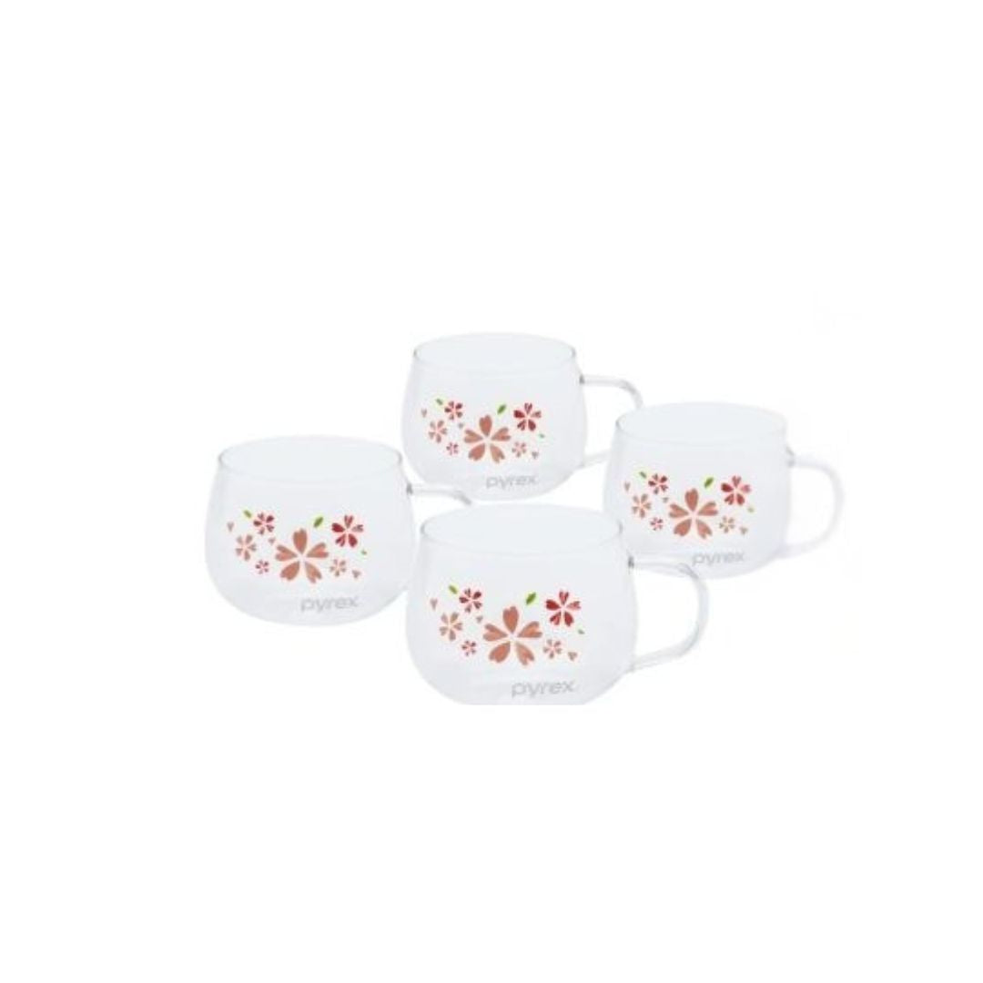 Pyrex 5pc Glass Teapot & Cups - Hanami Blossom