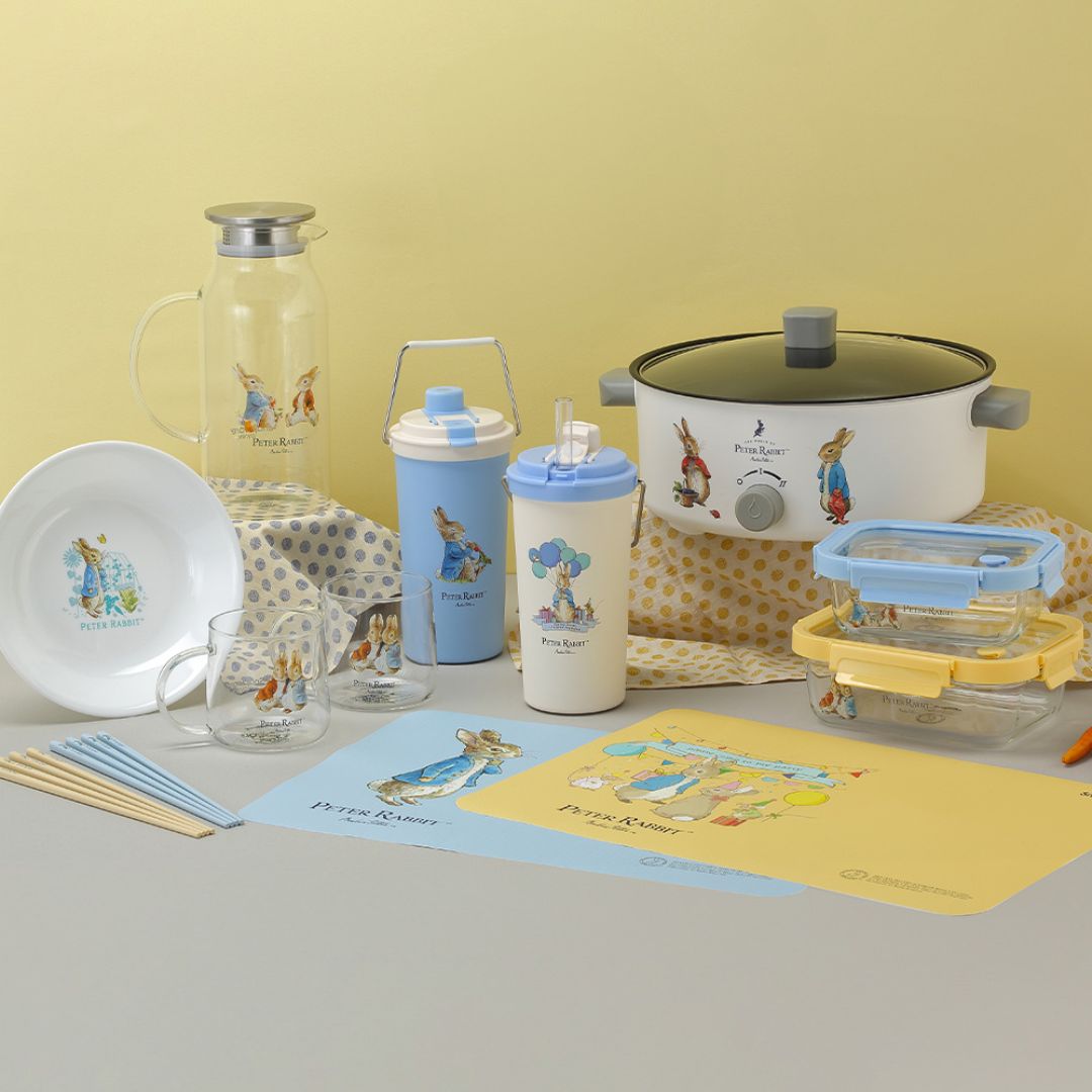 Pyrex x Peter Rabbit 2pc 640ml & 1050ml Rectangle Glass Storage