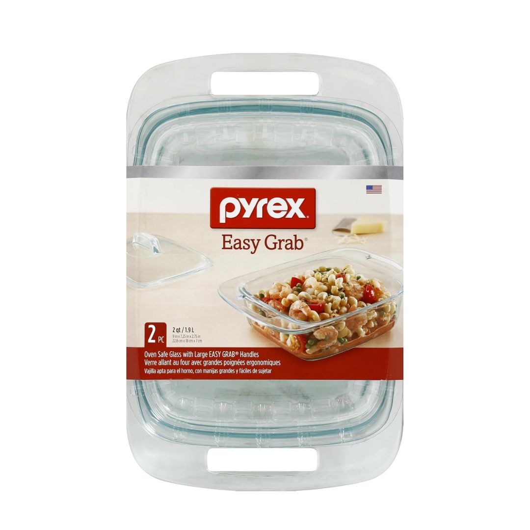Pyrex Easy Grab 1.9L Casserole with Cover