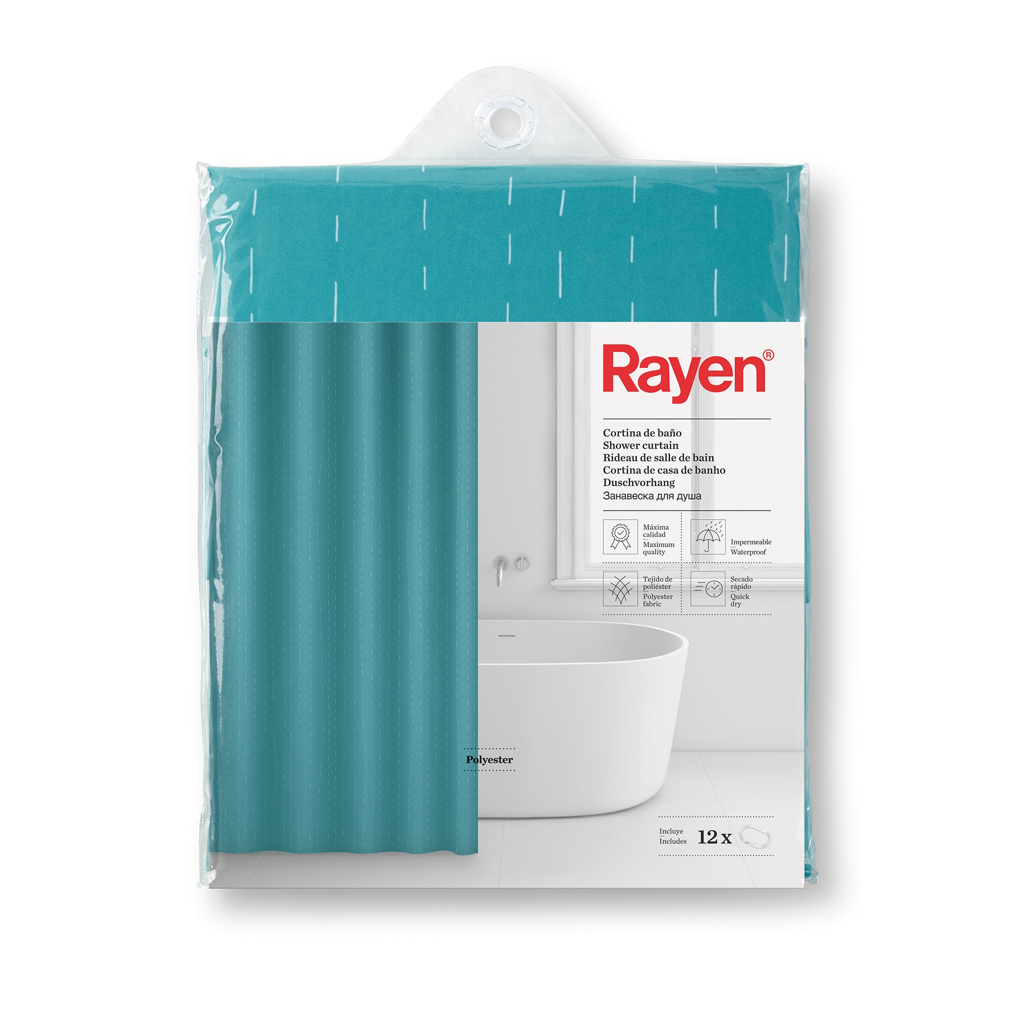 Rayen High Quality Shower Curtain 180 x 200cm