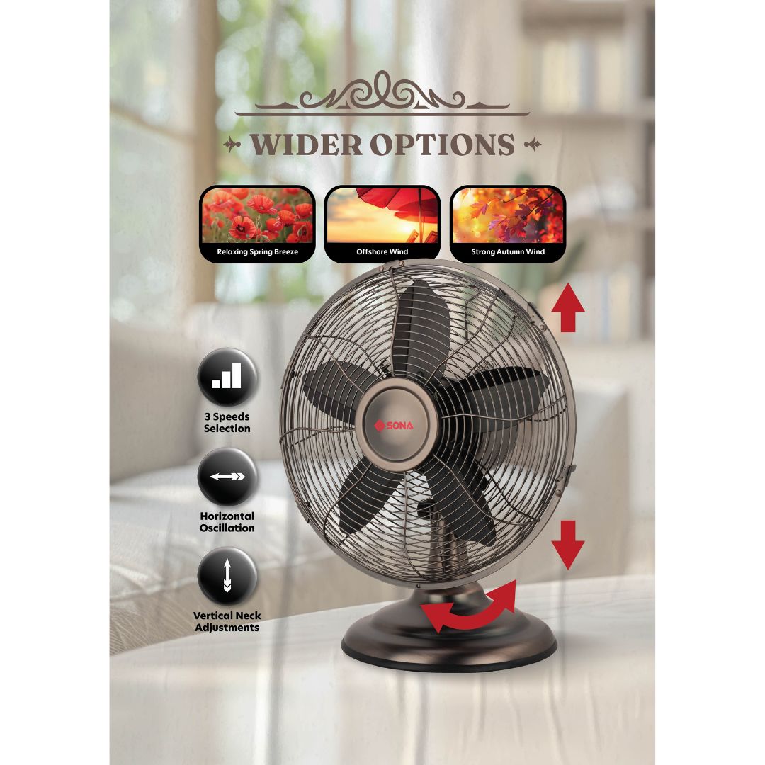 Sona Antique Desk Fan
