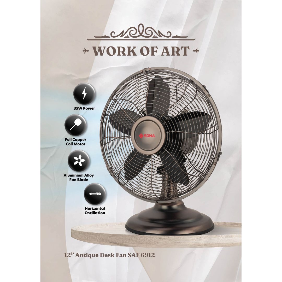Sona Antique Desk Fan