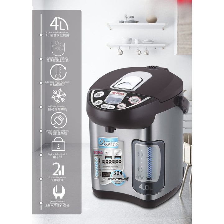 Sona 4L Non-Stick Coated Airpot