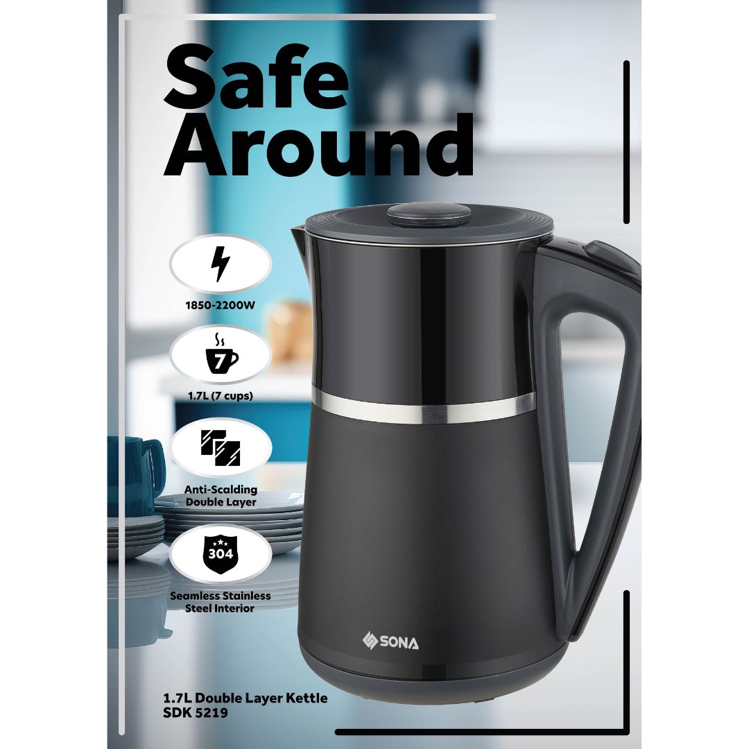 Sona 1.7L Double Layer Kettle