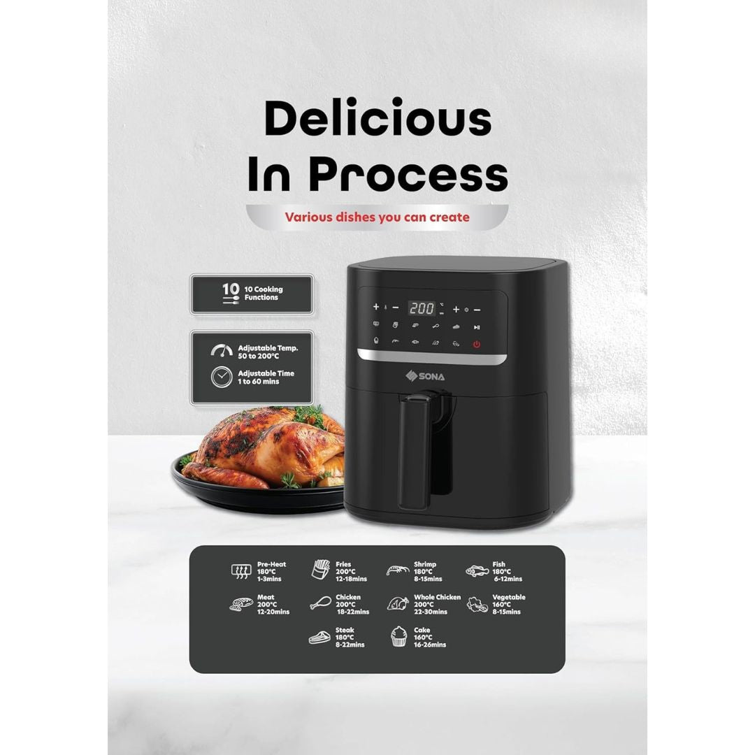 Sona 4.5L Digital Air Fryer