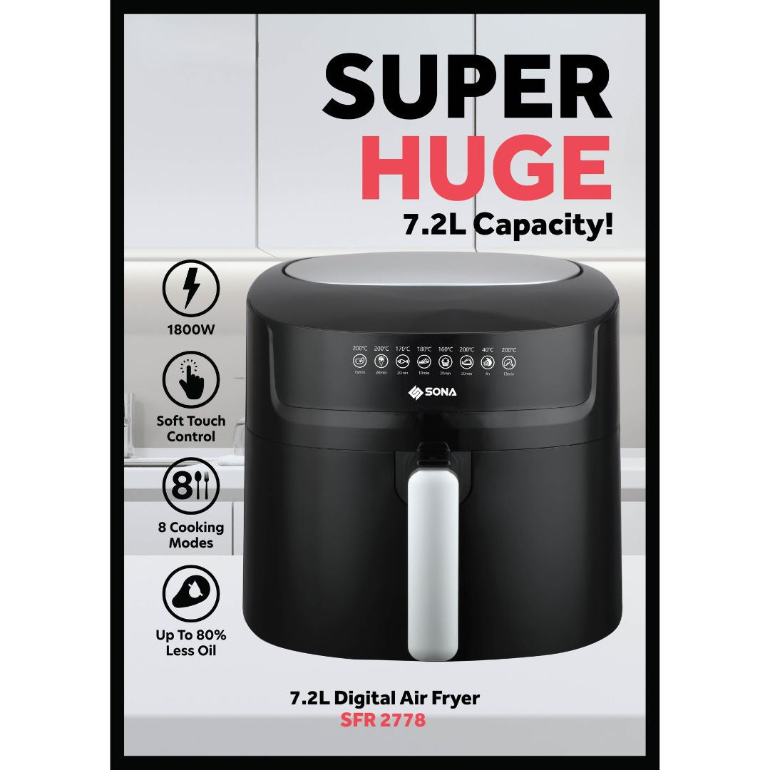 Sona 7.2L Digital Air Fryer