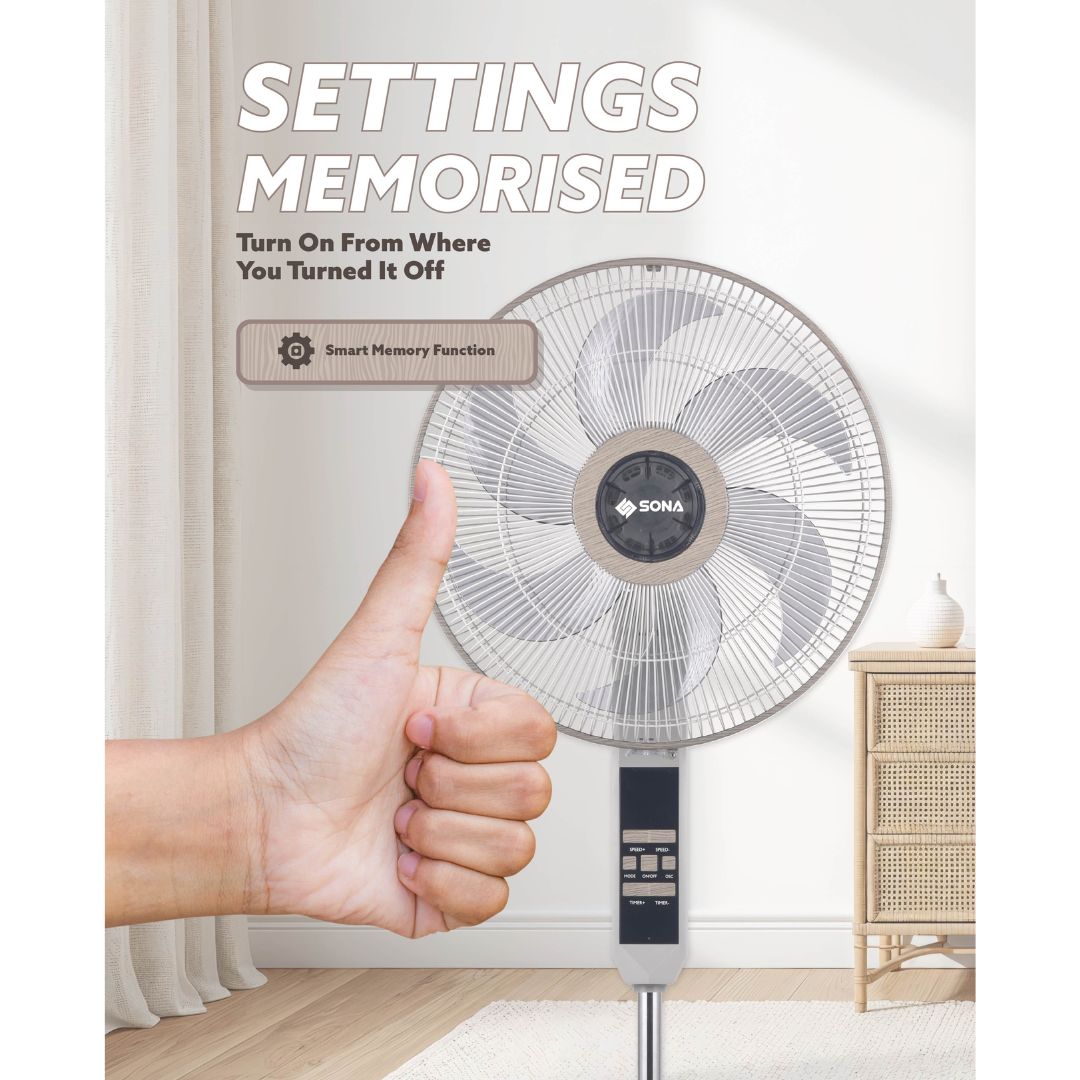 Sona 16” Remote DC Stand Fan with WiFi