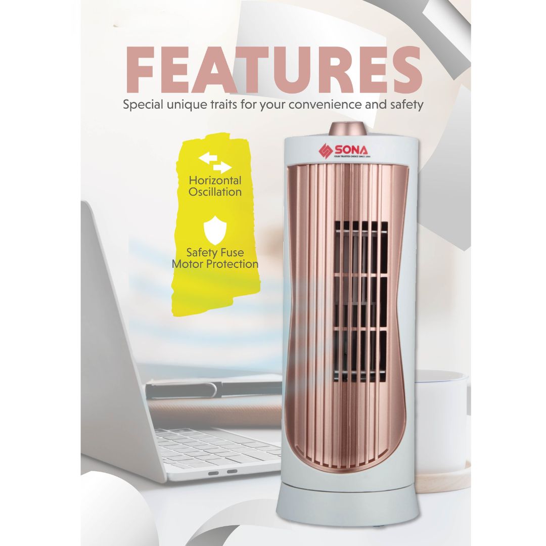 Sona Mini Personal Tower Fan