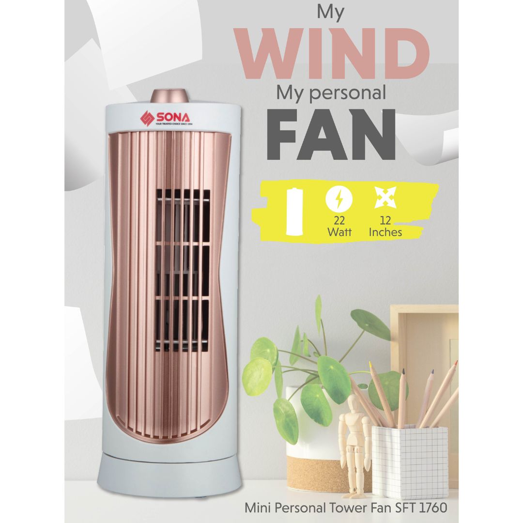 Sona Mini Personal Tower Fan