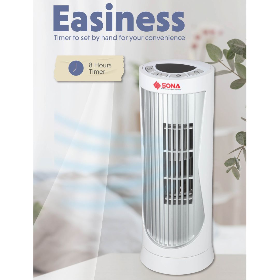 Sona Digital Mini Personal Tower Fan