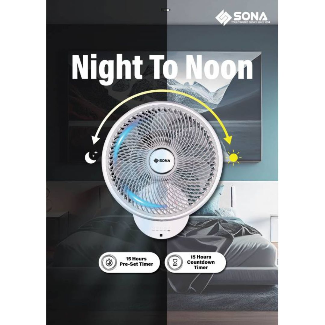 Sona 16” Remote DC Wall Fan