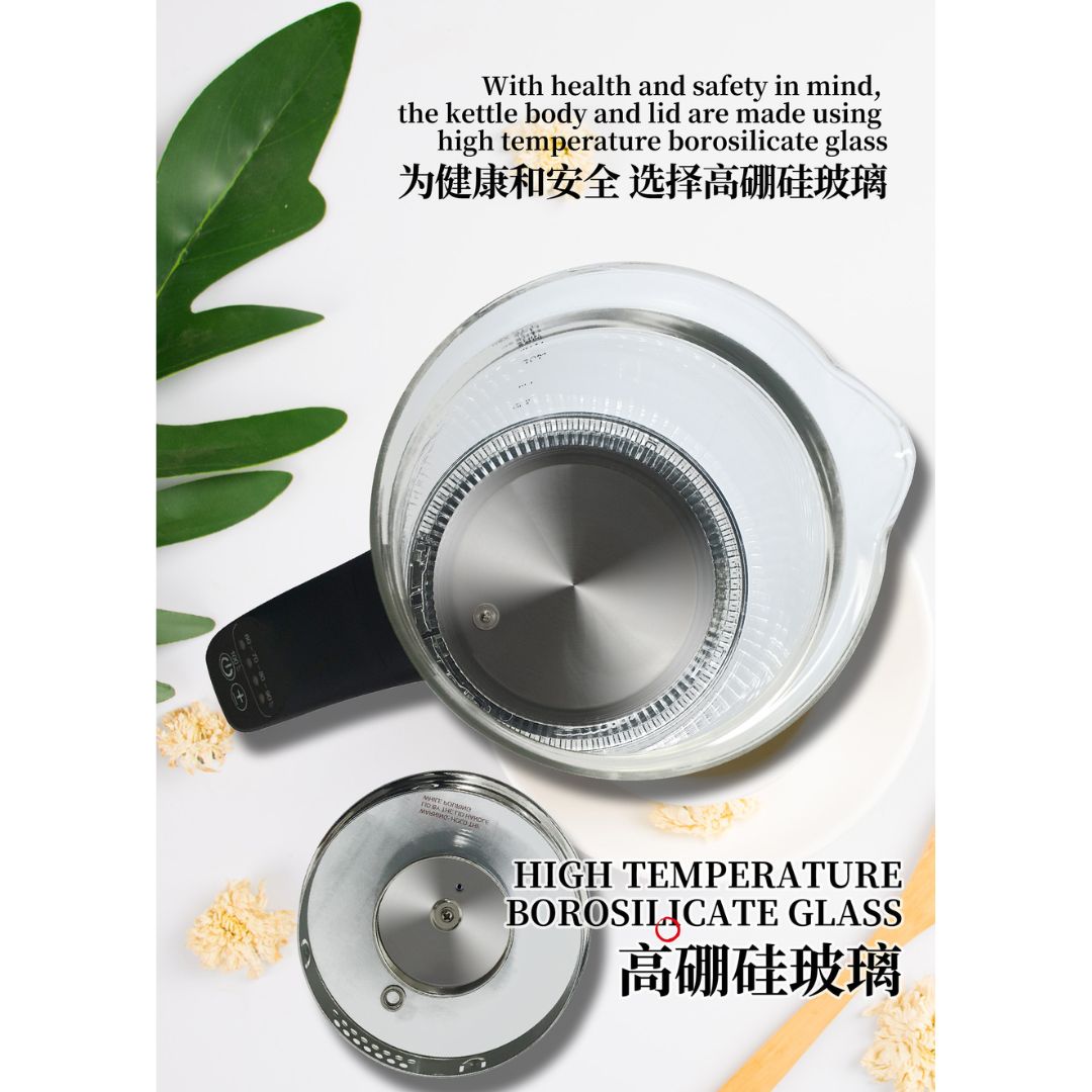 Sona 1.7L Electric Glass Kettle