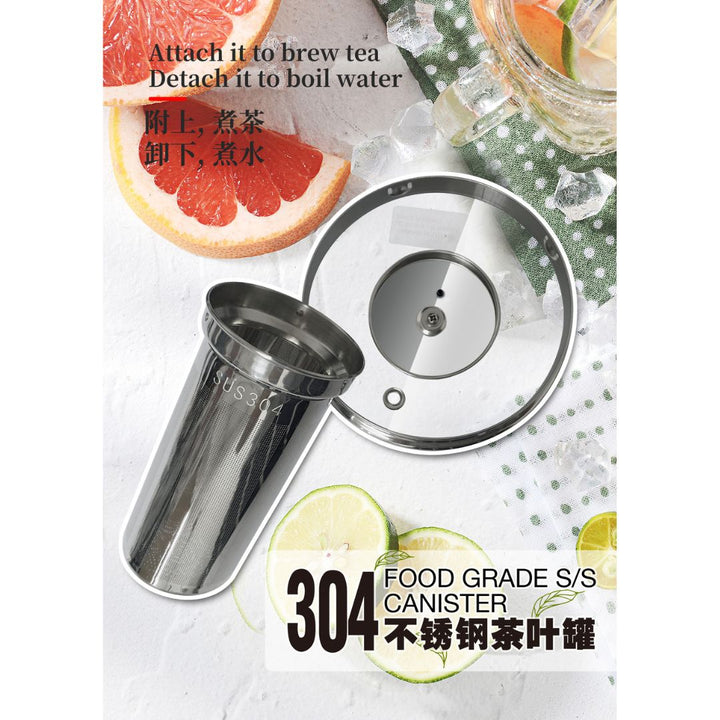 Sona 1.7L Electric Glass Kettle