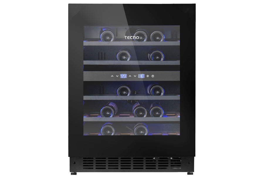 Wine Chiller — New Black — 118L, 34 Btls (750ml), 5 ~ 20°C; Dual Temp Zone, Digital Control, Anti UV Door