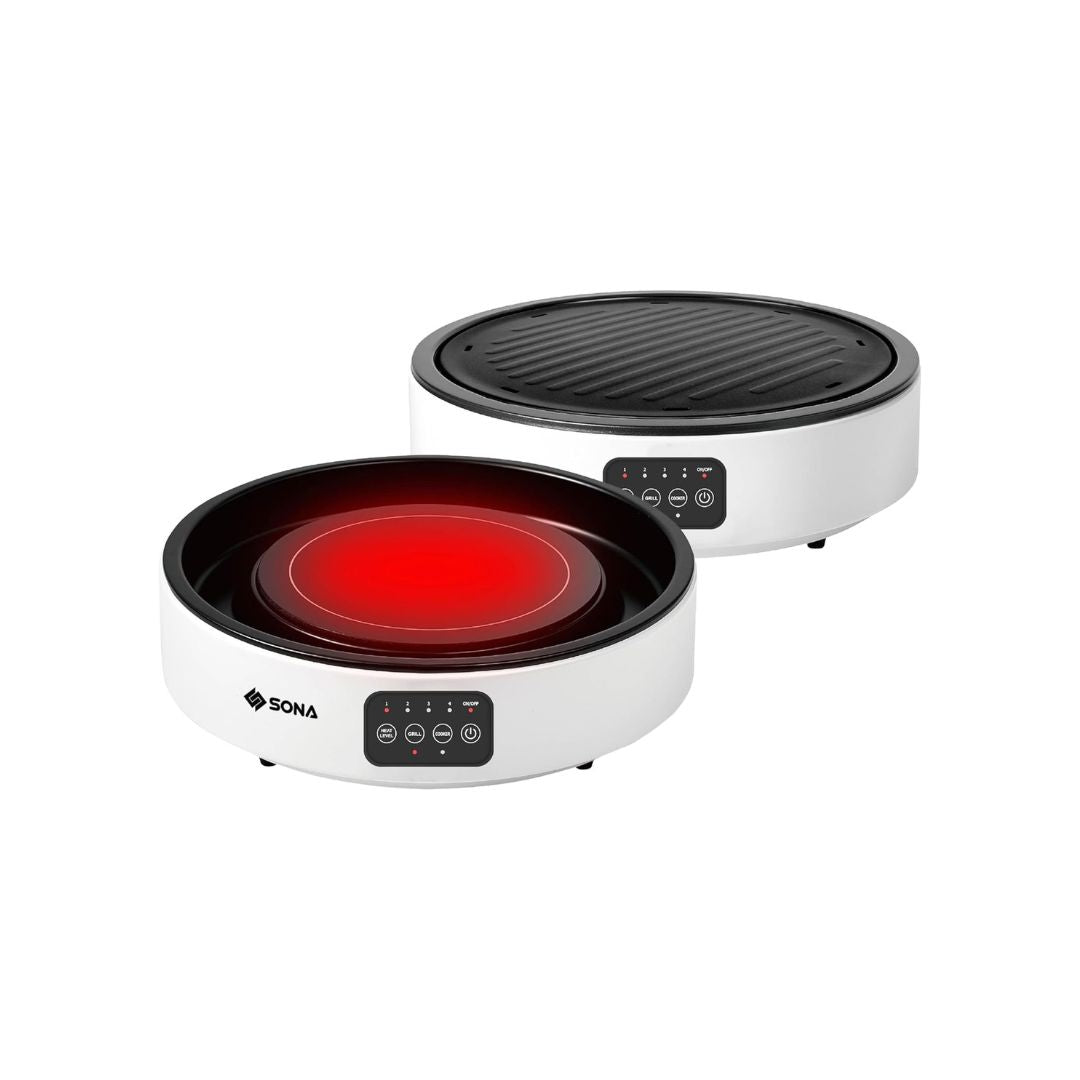 Sona 2-In-1 Infrared Ceramic Cooker Grill
