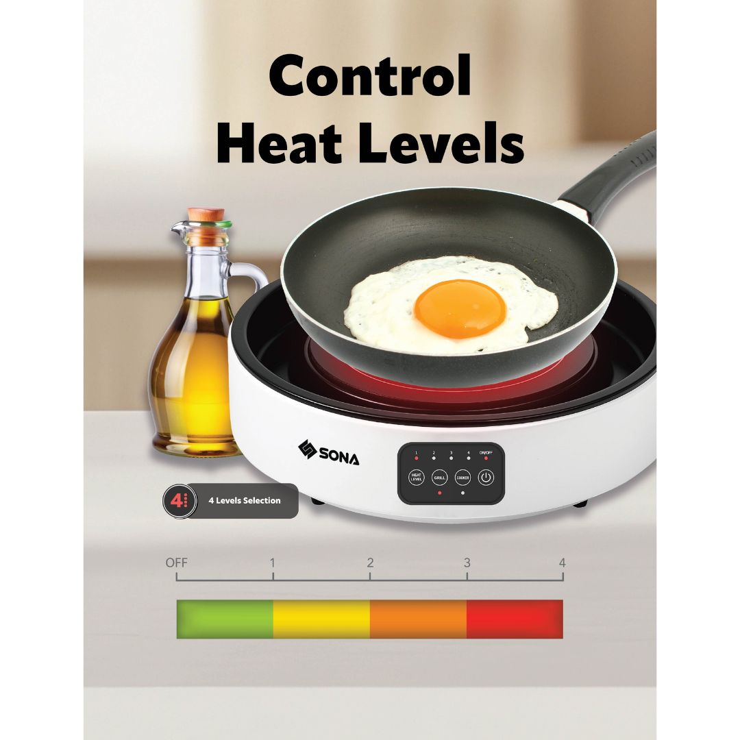 Sona 2-In-1 Infrared Ceramic Cooker Grill