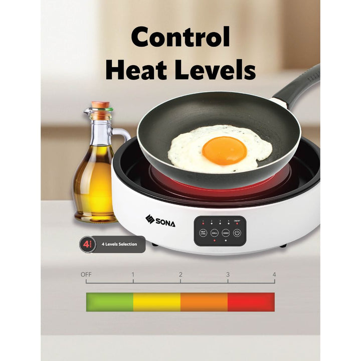 Sona 2-In-1 Infrared Ceramic Cooker Grill