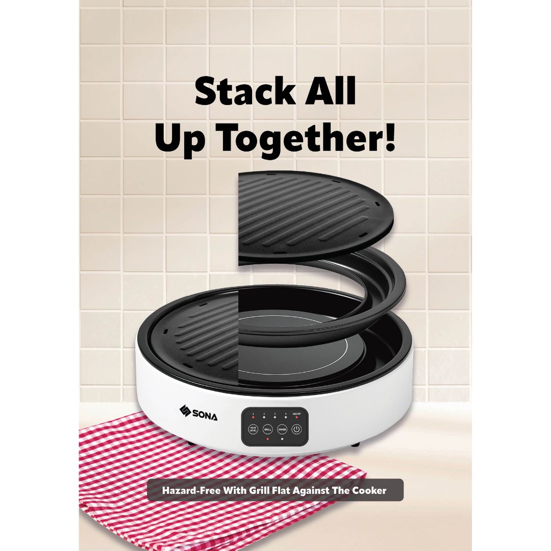 Sona 2-In-1 Infrared Ceramic Cooker Grill